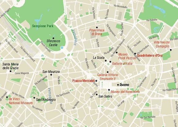 Milan Map