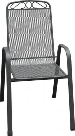 VLC Stohovatelná zahradní židle Sacramento šedá 95 x 70 x 55 cm koupit v OBI