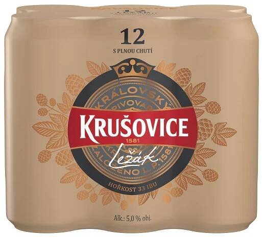 KRUŠOVICE 12° 0,5 plech /5% - Plechovkové pivo 0,5l | JASO - CASH and CARRY, s.r.o.