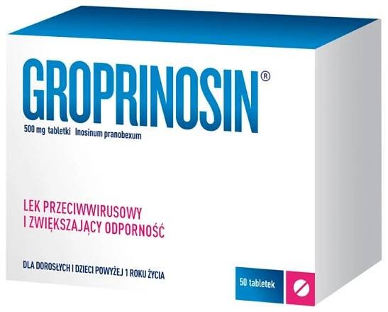 Groprinosin 500 mg tablety 50 kusů
