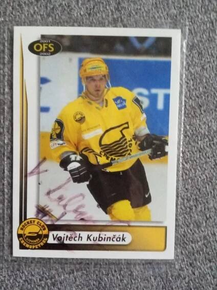 Vojtěch Kubinčák - originál autogram