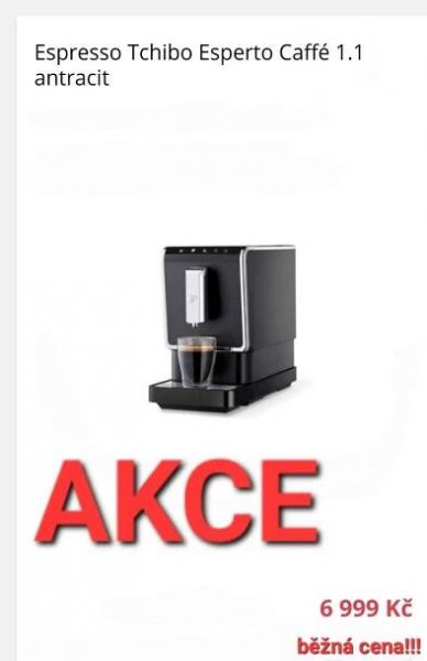♥♡♥ Nový kávovar TCHIBO ESPERTO ♥♡♥ AKCE ! ♥♡♥ B.C. 6999kč !!! ♥♡♥ - Malé elektrospotřebiče