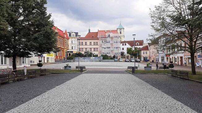 Město Litvínov, náměstí Míru.