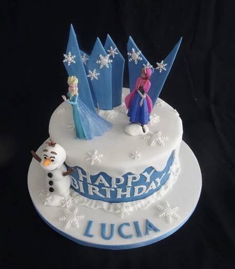 "Single Tier Frozen Cake"