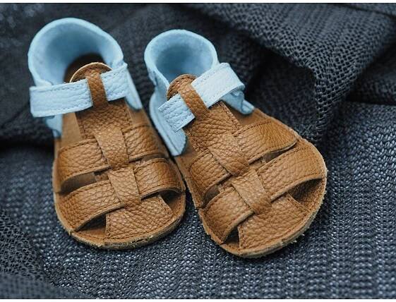 Baby Bare Shoes Bear - páskové sandále, Baby Bare Shoes