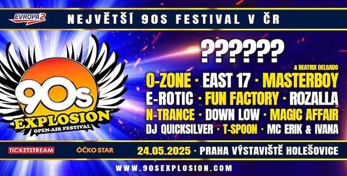 DJ Quicksilver, Masterboy nebo Fun Factory – 90s Explosion 2025