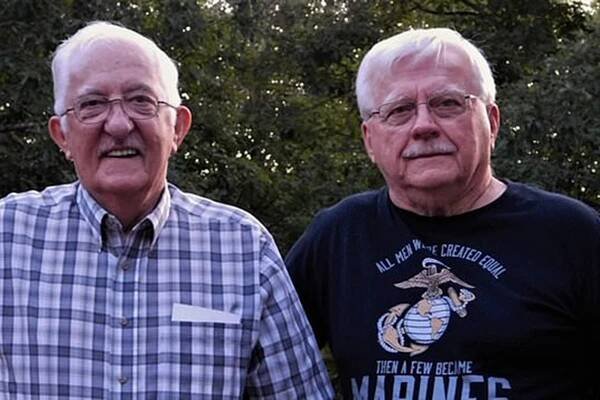 FOR NEWS John William Carr III (right) and Jackie Lee Spencer (left) taken August 29, 2019, their 77th birthdays John William Carr III and Jackie Lee Spencer were both born Aug. 29, 1942, at St. Joseph Hospital in Buckhannon — but were sent home with the wrong families Courtesy handout photo