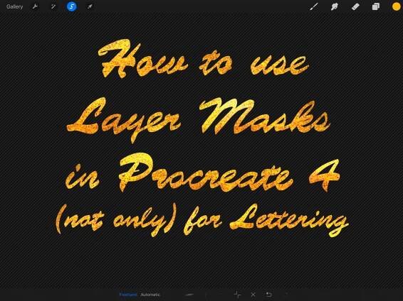 How To Use Layer Masks (not only) for Handwriting, Calligraphy, and Lettering in Procreate 4I made this step-by-step mini-tutorial to demonstrate the new Layer Mask feature in Procreate 4. Using Layer Masks is a great way to paint beautiful textures...
