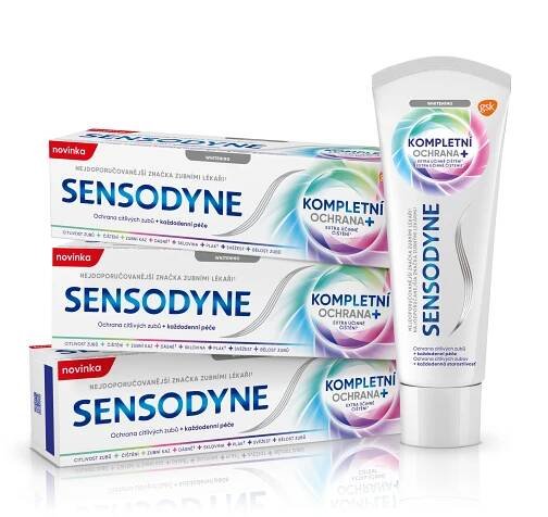 Sensodyne Complete Whitening zubní pasta 3x75 ml