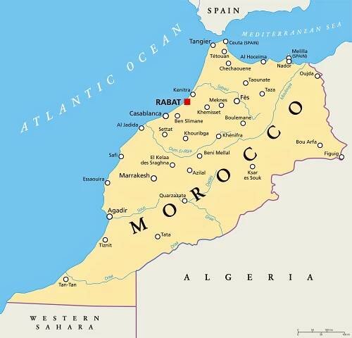 Morocco Maps | Printable Maps of Morocco for Download