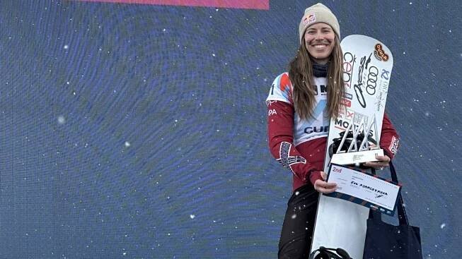 Snowboardcrossařka Adamczyková dojela druhá v Cortině d'Ampezzo