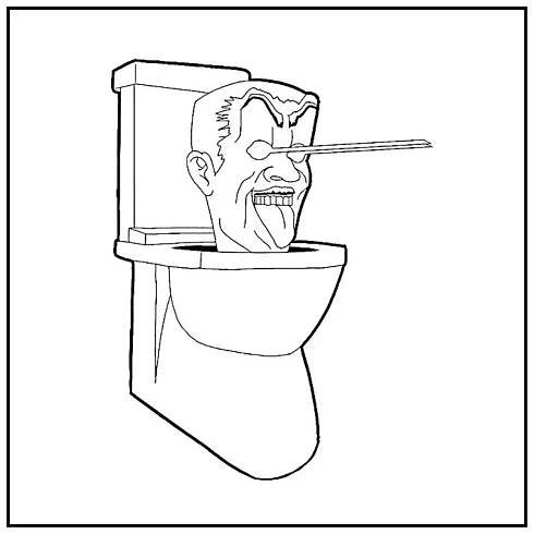 Omalovánka Skibidi WC strana 22