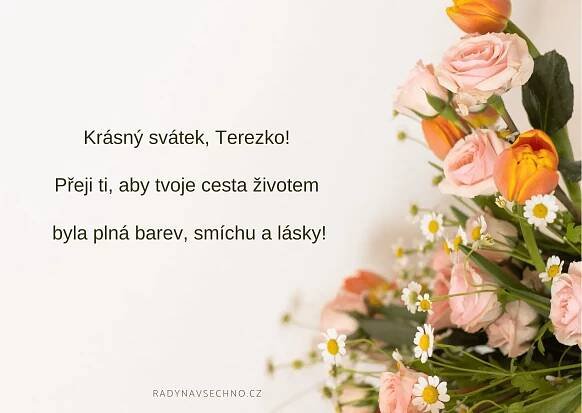 Rady na všechno - 60x Přání k svátku podle jmen a přání k svátku obrázky