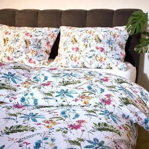 Scanquilt Krep Multi pestré 140 x 200, 70 x 90 cm zipový uzávěr cm