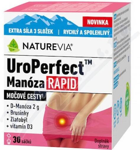 NatureVia UroPerfect Manóza Rapid 30 sáčků