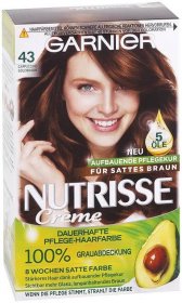 Garnier Nutrisse krémová permanentní barva na vlasy 43 Zlatohnědá - Cappuccino