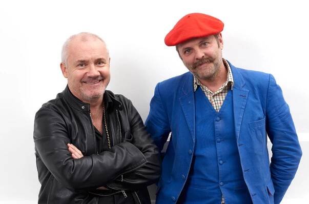 Damien Hirst and Gavin Turk, 2016. Image: Prudence Cuming Associates