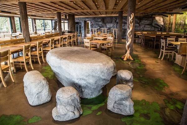 Gastronomie - Waldwipfelweg Sankt Englmar in Maibrunn: Haus am Kopf, Waldturm, Naturerlebnispfad Bayern