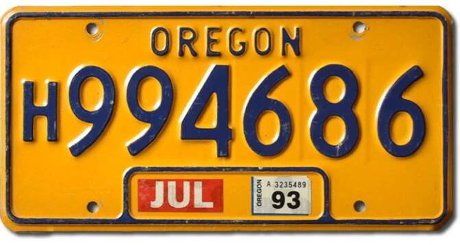 Americká SPZ Oregon House Trailer H994686