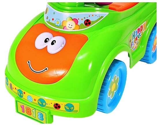 Hračky pro batole :: Chodci a Ride-Ons :: Kočárek pro děti s volantem Veselý úsměv