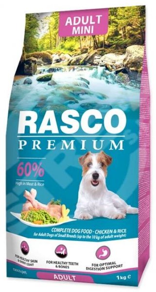 Krmivo Rasco Premium Adult Mini kuře s rýží 1kg | strefa.cz