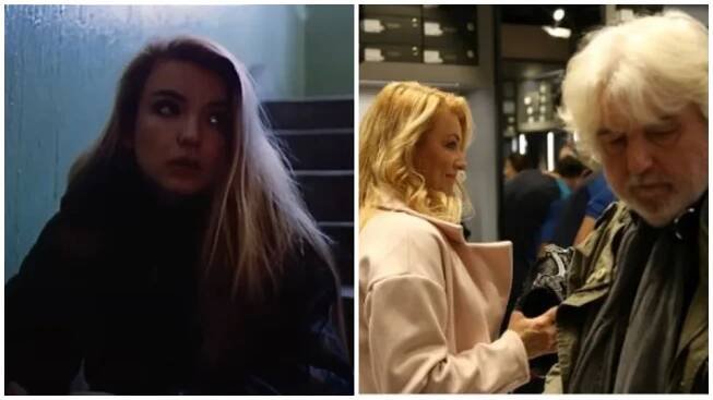 Vľavo Eva Vejmělková v druhej časti Fontány pre Zuzanu a vpravo v roku 2020 aj s Dušanom Rapošom