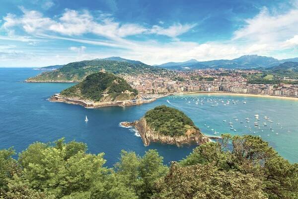 San Sebastian in El Pais Vasco. Racis in Spain