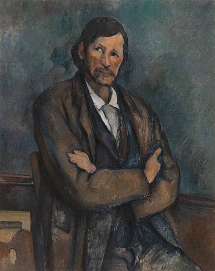 Soubor:Paul Cézanne, c.1899, Homme aux bras croisés (Man With Crossed Arms), oil on canvas, 92 x 72.7 cm, Solomon R. Guggenheim Museum.jpg