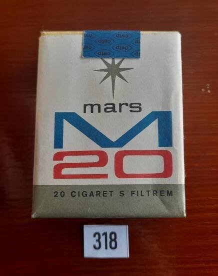 staré cigarety MARS M20 ČSTP č.318 - Sběratelství