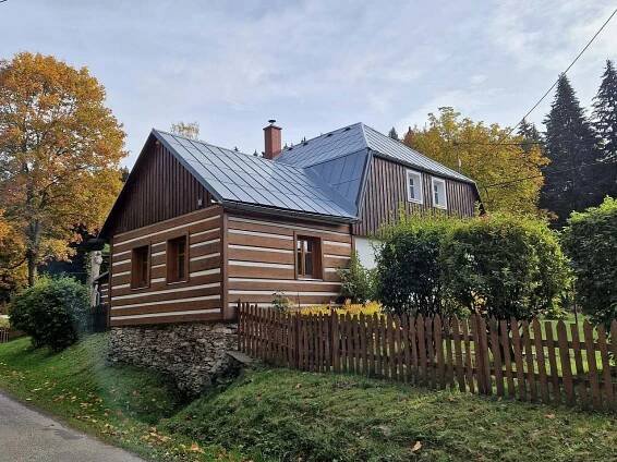 Pohled při příjezdu - chalupa k pronajmutí Olešnice v Orlických horách - foto 4