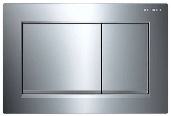 Geberit Omega20 splachovací tlačítko pro WC lesklý chrom-matný chrom 115.080.KH.1