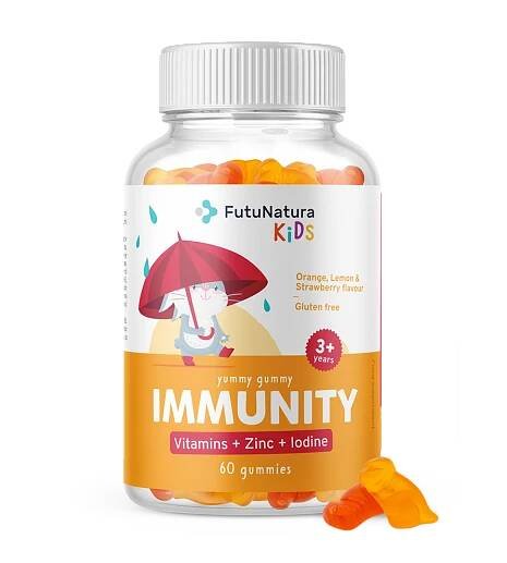 IMMUNITY - Gumové bonbony na podporu imunity pro děti, 60 gumových bonbonů - FutuNatura.cz