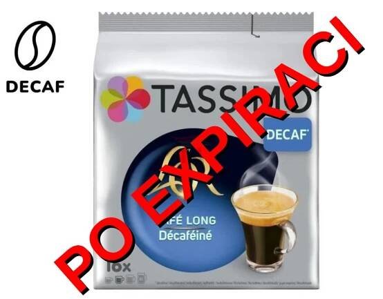 Tassimo L'or Lungo Decaf Bezkofeinová káva 16 kusů PO EXPIRACI