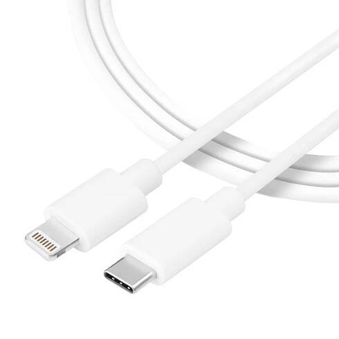 Tactical Smooth Thread Cable USB-C/Lightning 0.3m White 8596311153051
