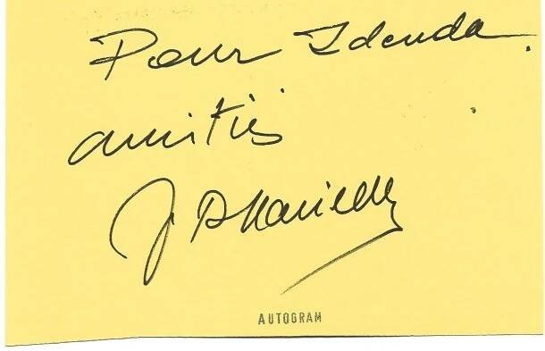 Autogram Jean Pierre Marielle