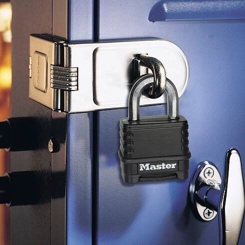 Master Lock kladka na šifru zinková 56 mm černá M178EURDLF