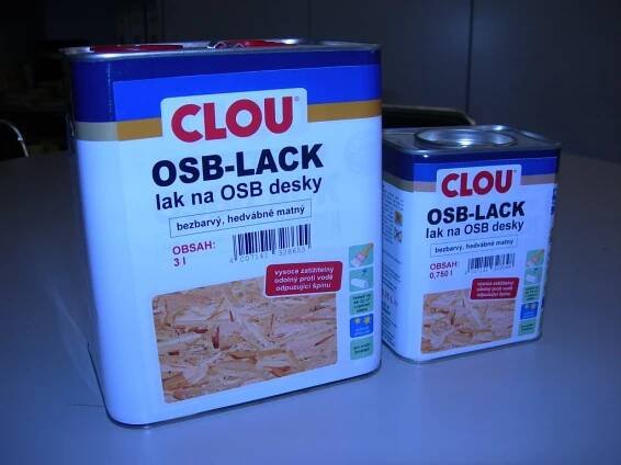 Clou OSB-LACK (Lak na OSB desky) + dárek k objednávce nad 1000Kč - Barvy na dřevo.cz - Specialista na nátěry dřeva