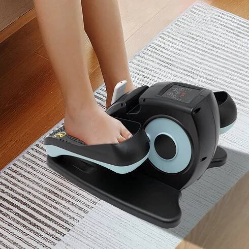 Obrázek produktu pro Rehabilitační elektrický sedací pedálový trenažér pro seniory, přenosný trenažér pro domácí kancelář s dálkovým ovládáním
