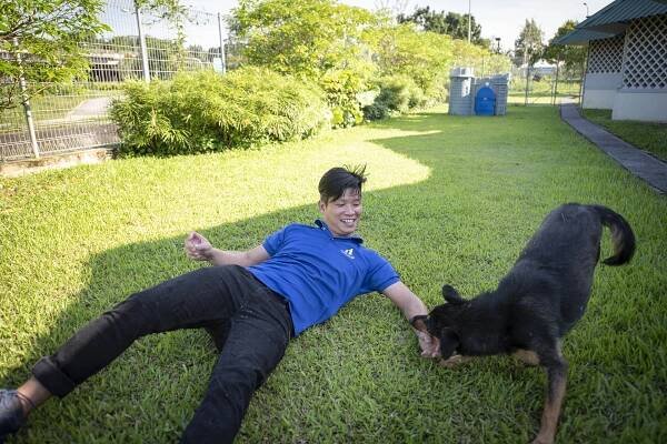 Yao Huang, shelter supervisor at SPCA Singapore