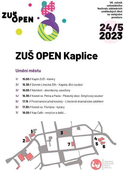 ZUŠ OPEN Kaplice 2023 - Základní umělecká škola Kaplice