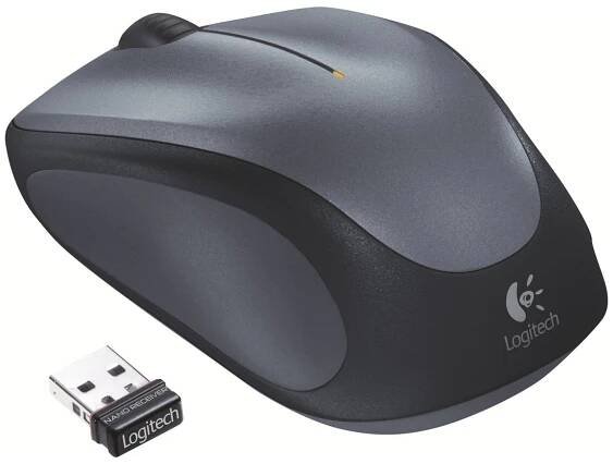 Myš "M235", šedá, bezdrátová, optická, malá, LOGITECH