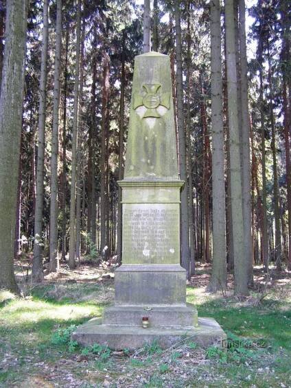 Václavický les - bojiště, pomníky bitvy r. 1866
