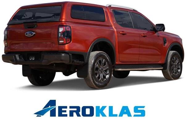 Canopy with side pop-out side windows for Ford Ranger from model year 2023 by Aeroklas
