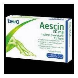Teva Pharmaceuticals CR, s.r.o. Aescin-Teva por.tbl.flm.30x20mg 112,00 Kč
