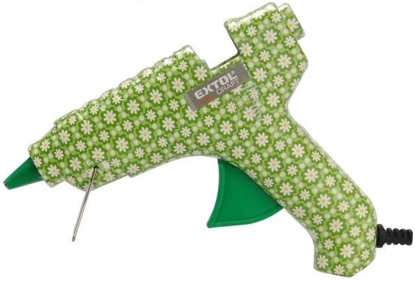 EXTOL CRAFT pistole tavná lepící, květinová, 11mm, 40W, 422100
