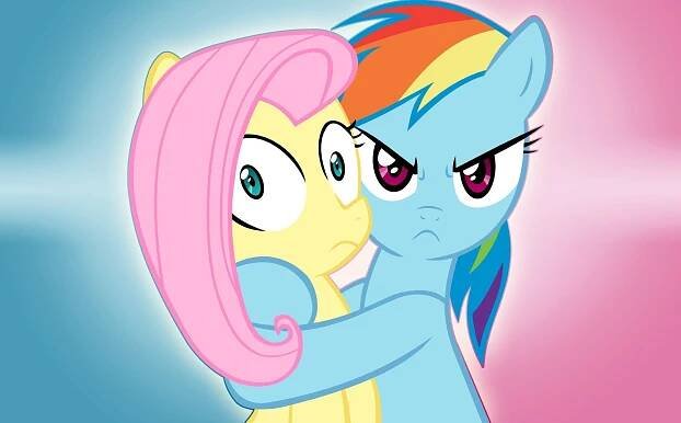my-little-pony-fluttershy-rainbow-dash