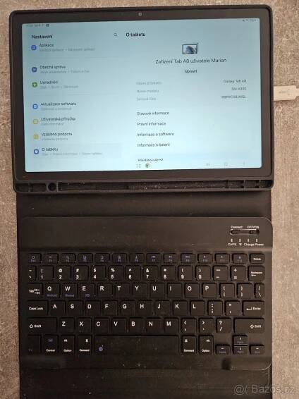 Tablet Samsung A8 +pouzdro a klavesnice