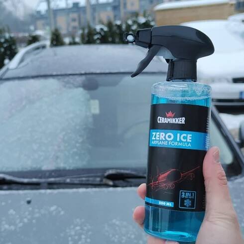 SILNÝ odmrazovač skel Spray ZERO ICE AIRPLANE FORMULA Odmrazovací kapalina Výrobce Ceramikker