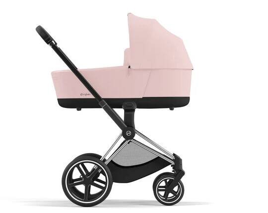 cybex priam rose gold kombikinderwagen peach pink mit babywanne seite