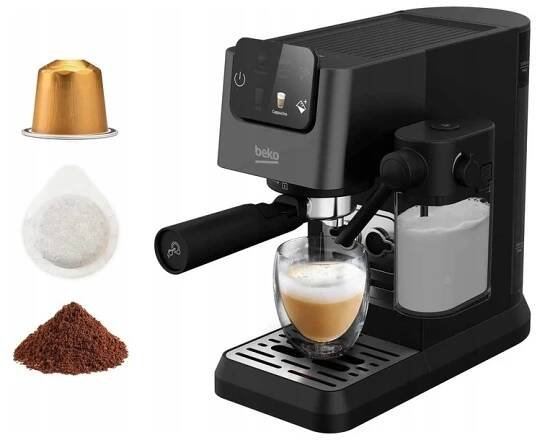 Kapslový kávovar Beko CEP5464DX 0 bar černý